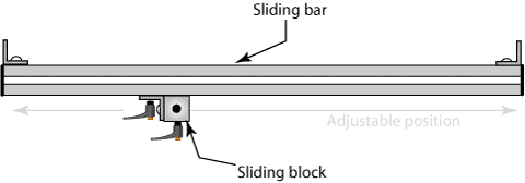 Sliding Mounting Bracket diagram